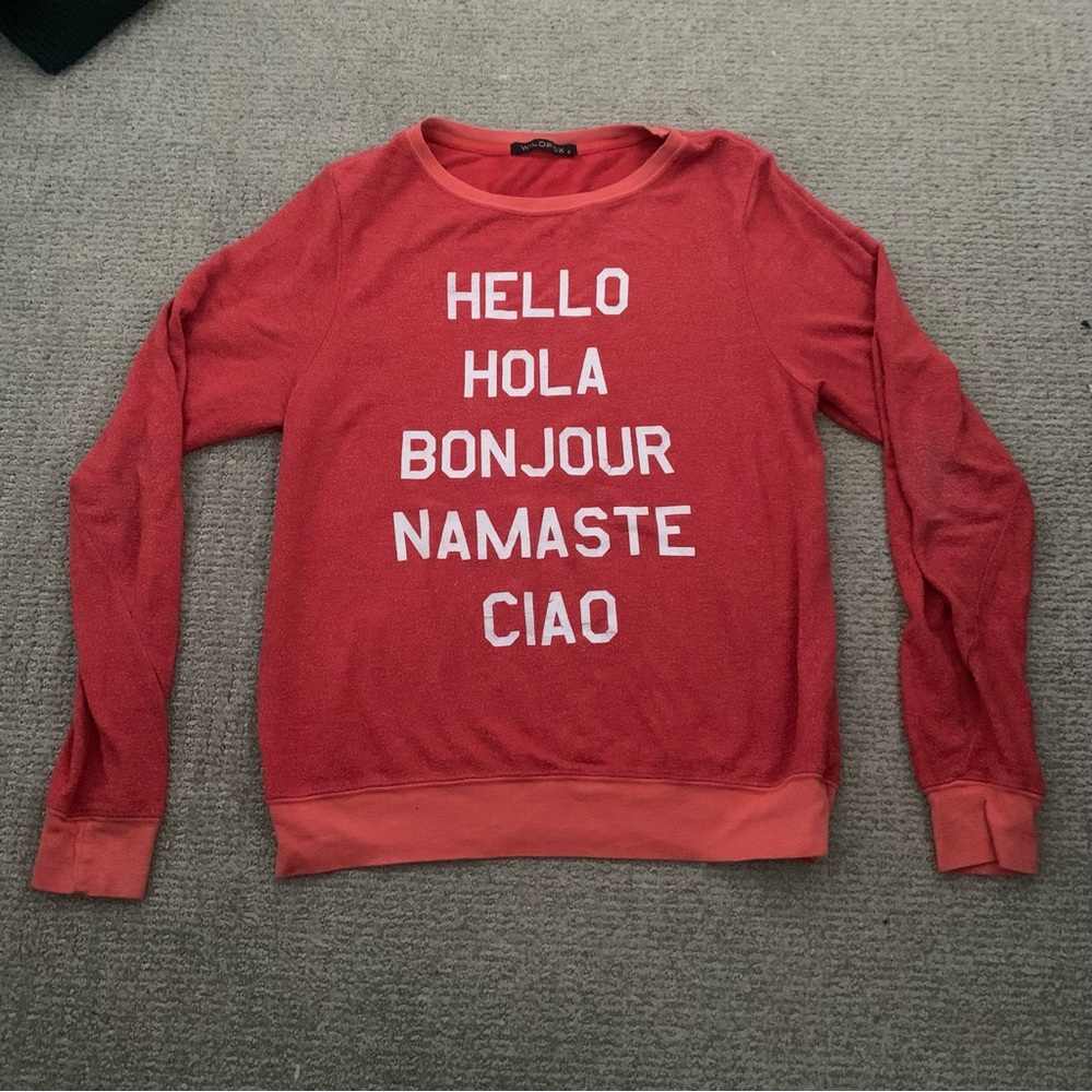 WILDFOX RED JUMPER